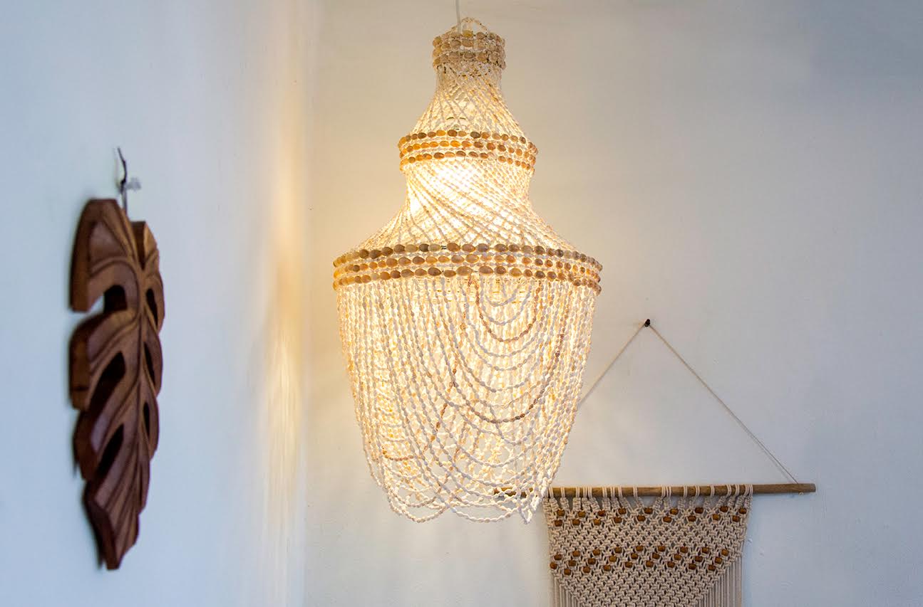 The Magnolia Shell Chandelier.