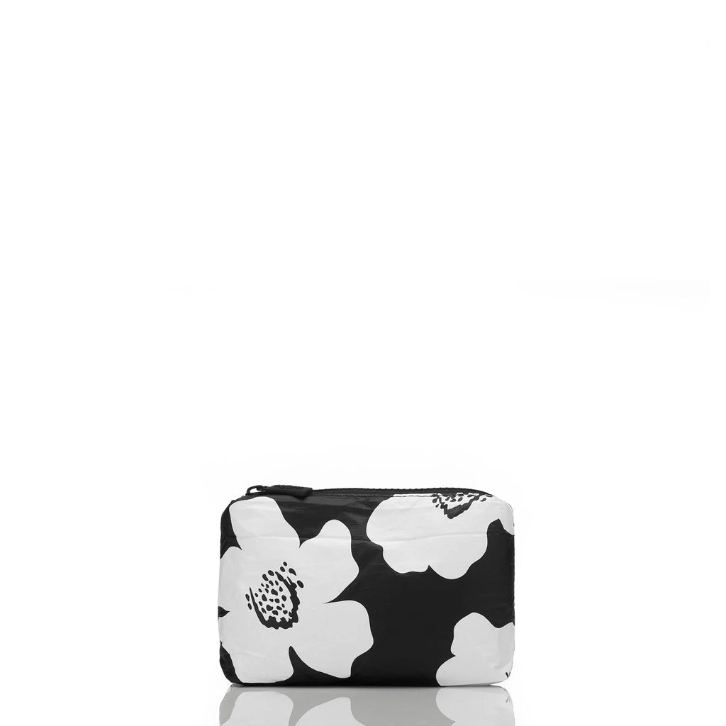 Mini Pua White/Black Pouch