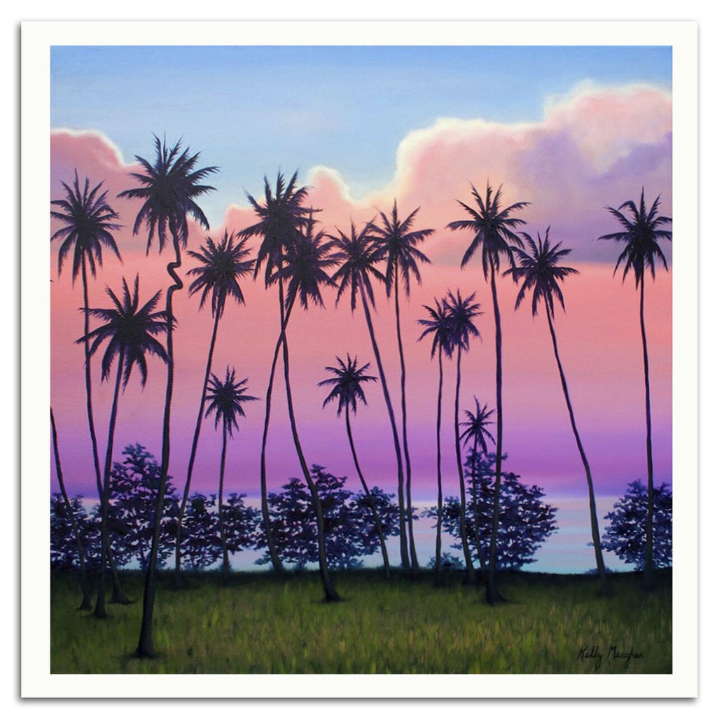 Pink Palms Print