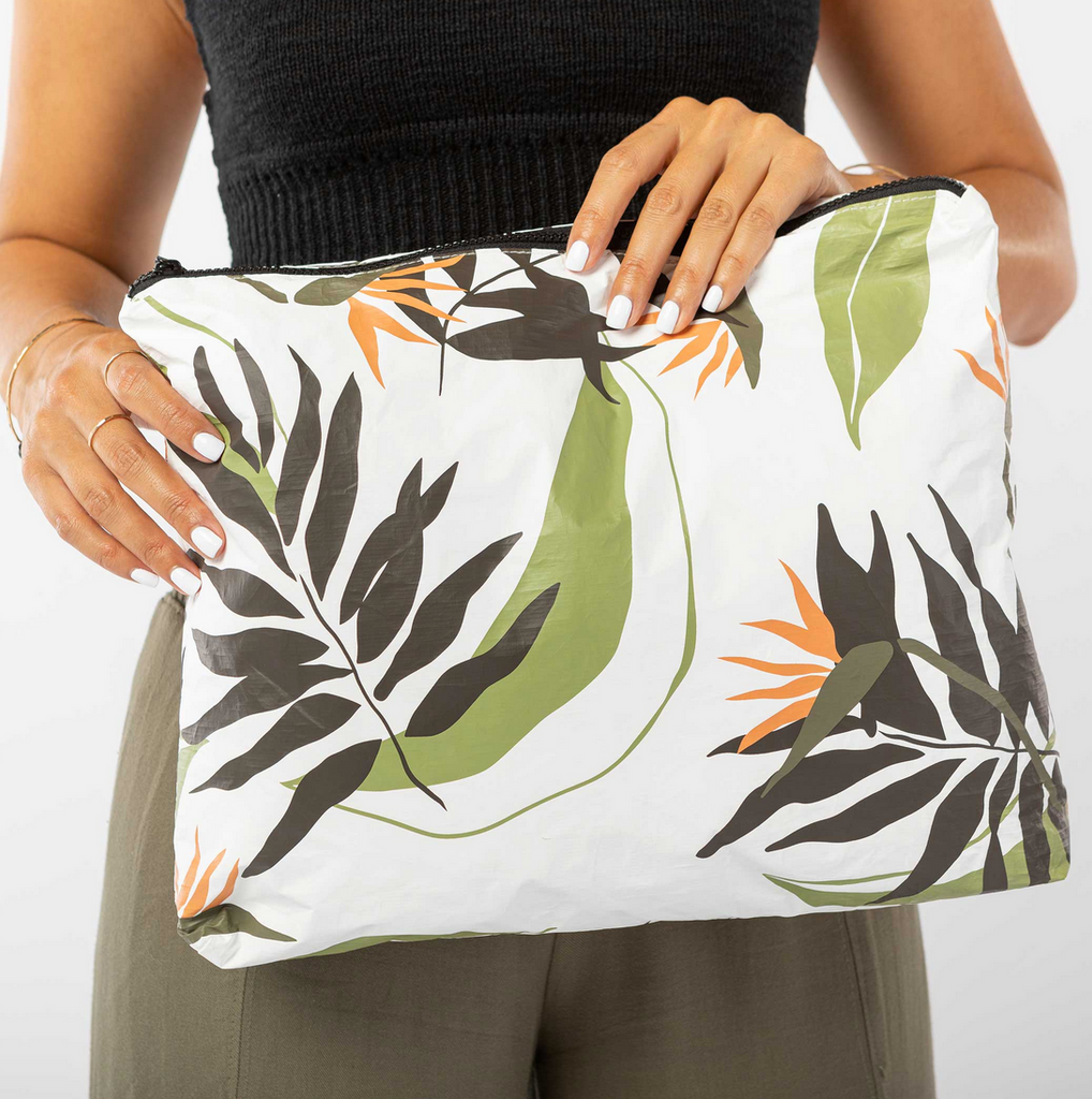 MAX Painted Birds Pouch Neutrals