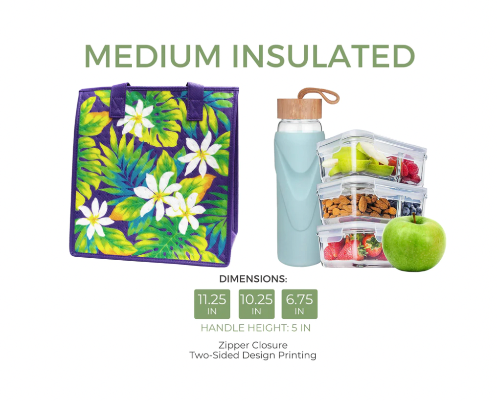 Gemma Marigold Medium Tropical Insulated Bag