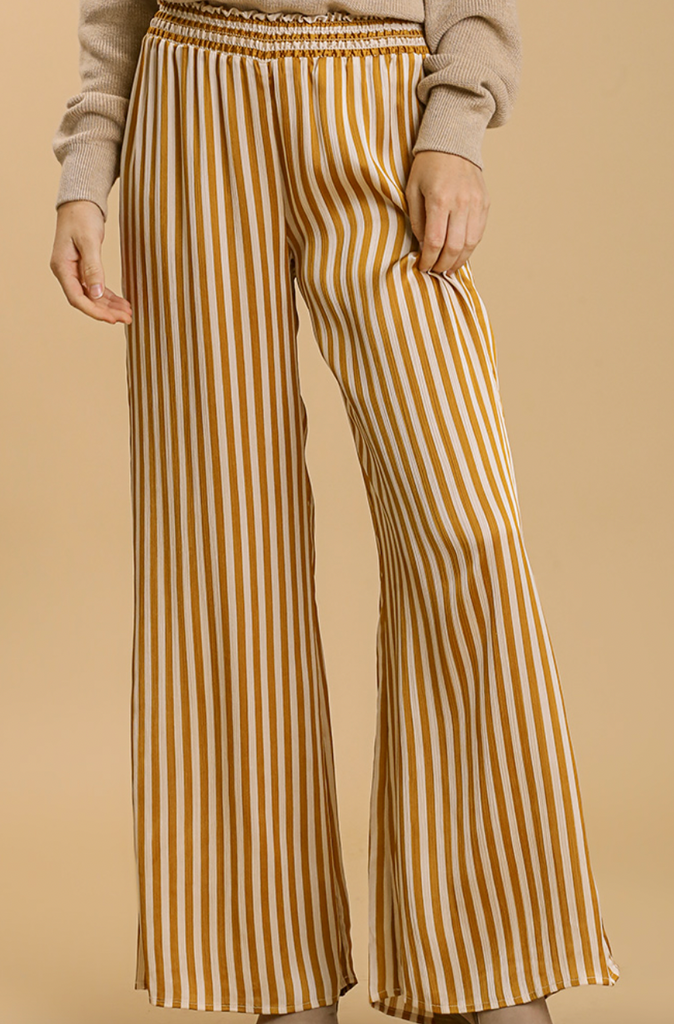 Striped Pants Mustard