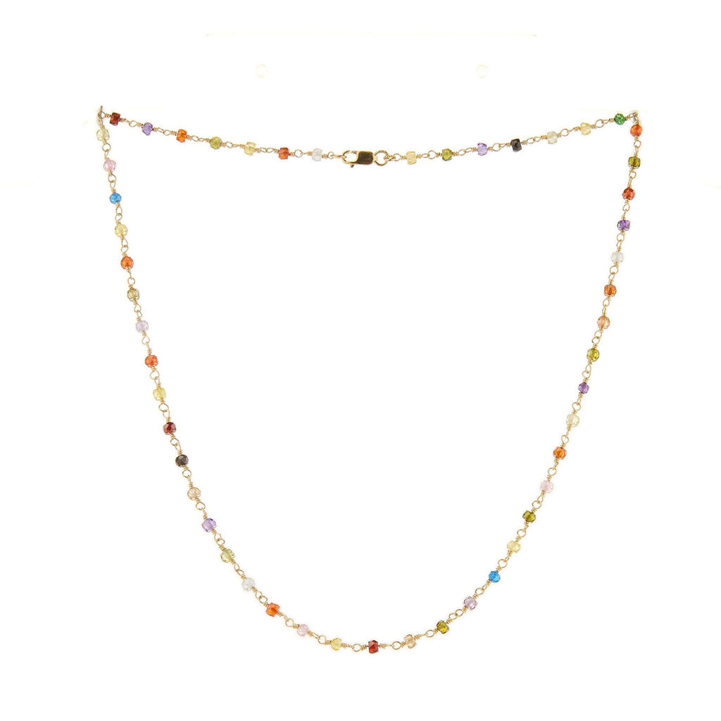 Rainbow Rhinestones Necklace