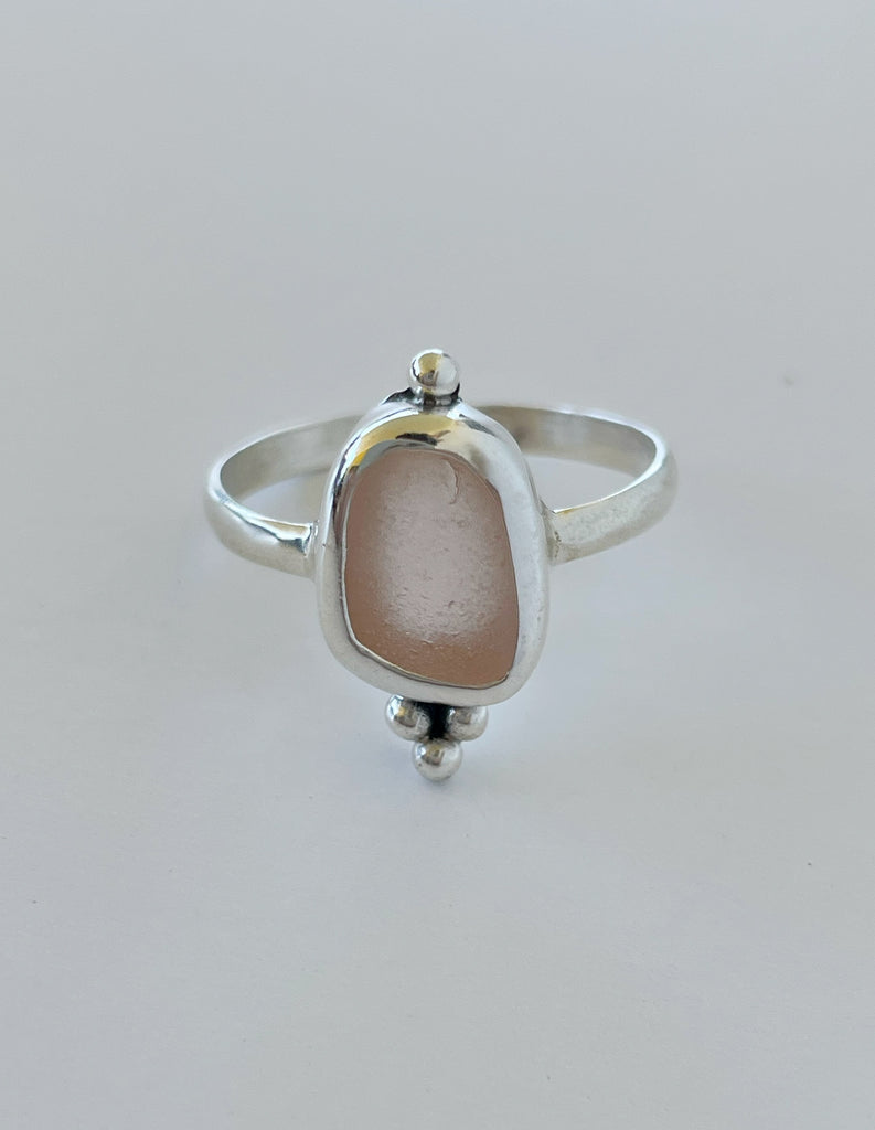 Pink Sea Glass Ring