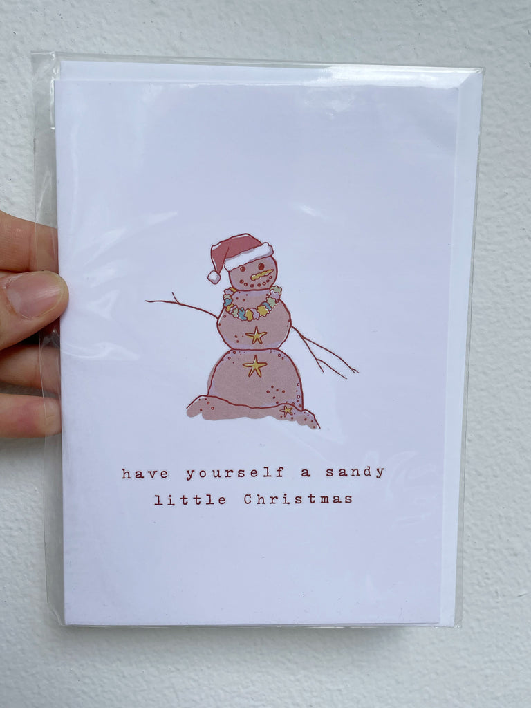 Sandy Christmas Greeting card