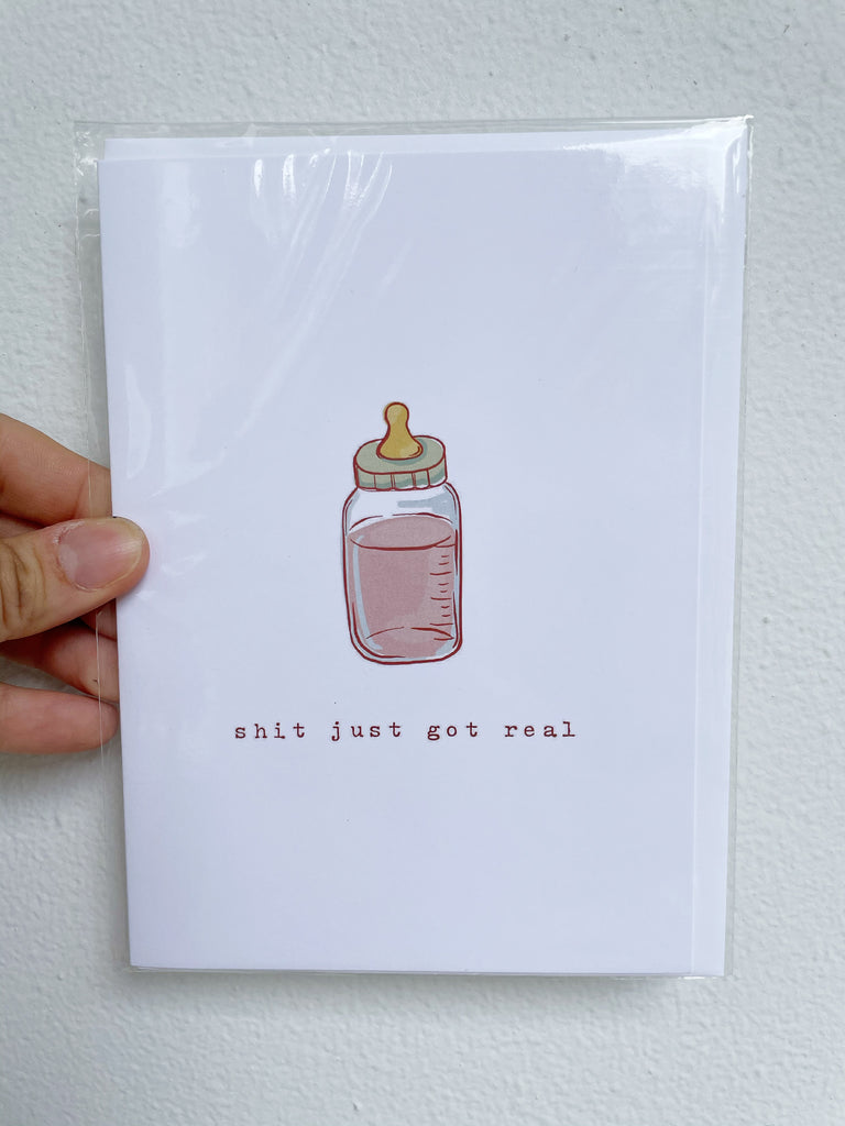 Baby Bottle Greeting card