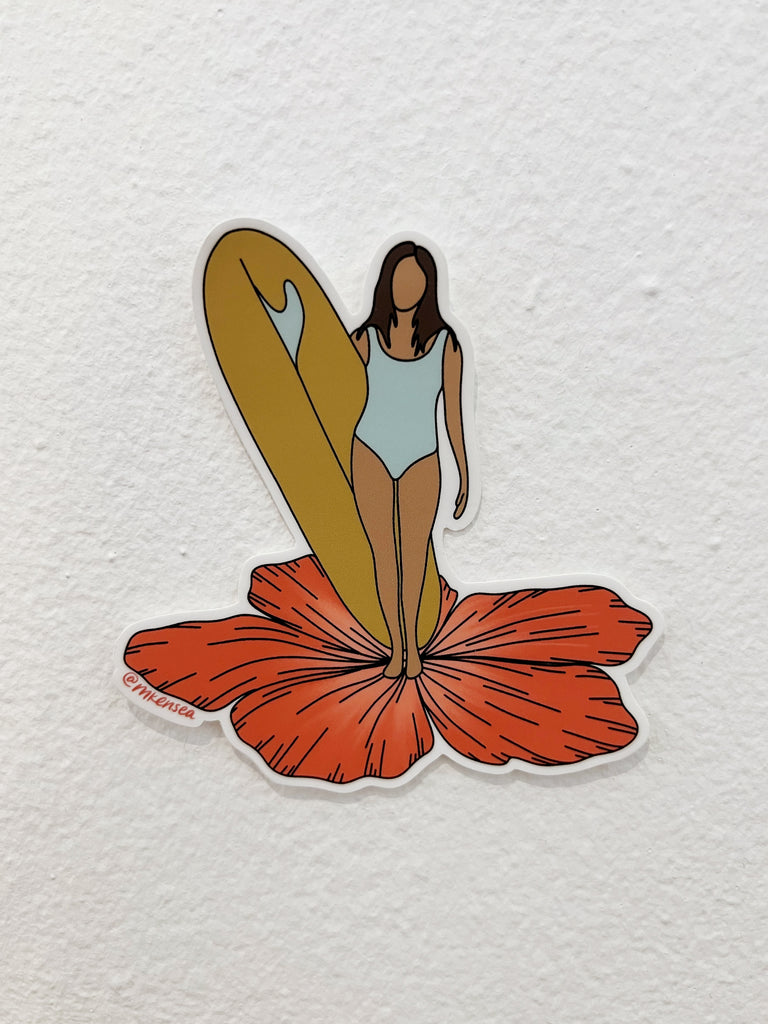 Stand Tall Hibiscus Sticker