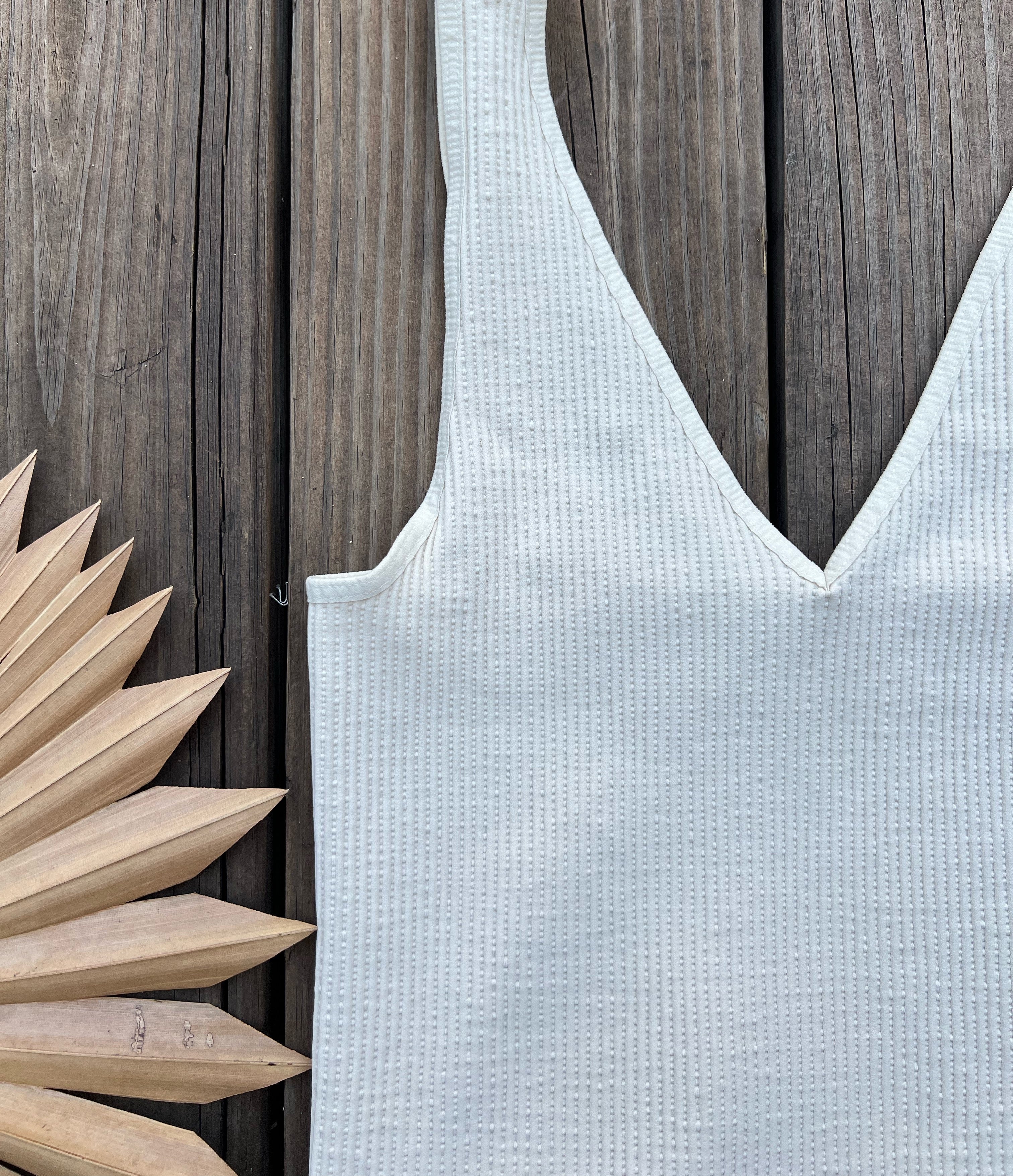 Reversible V Neck Bralette Butter Cream